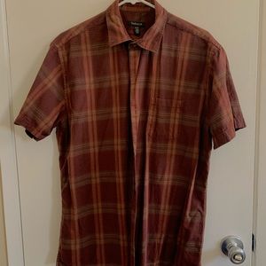 Brown/rust casual button down